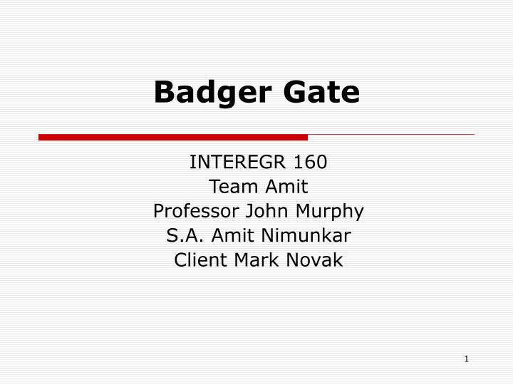badger gate