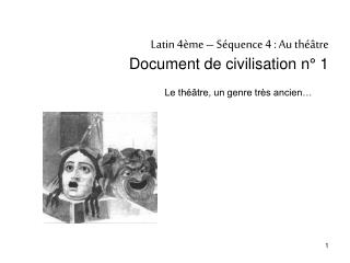 latin 4 me s quence 4 au th tre document de civilisation n 1