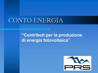 conto energia