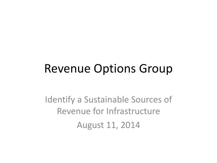 revenue options group
