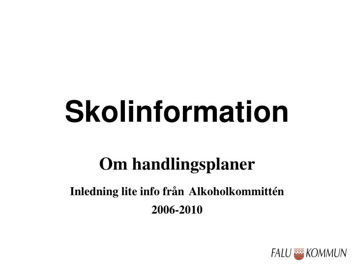 skolinformation