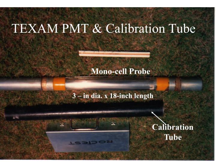 texam pmt calibration tube