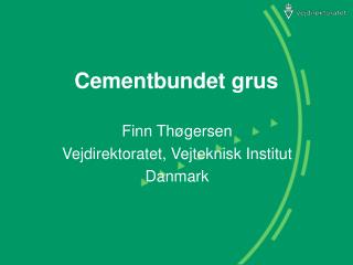 cementbundet grus