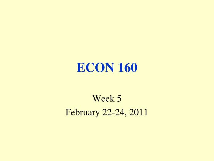 econ 160