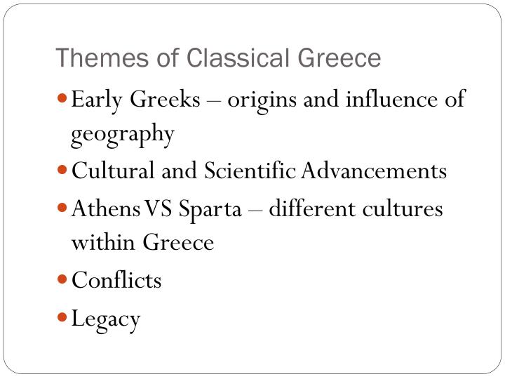 themes of classical greece