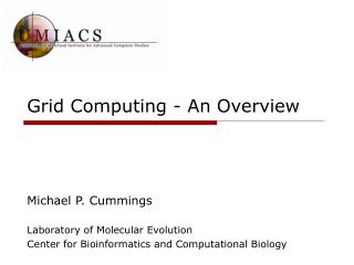 Grid Computing - An Overview