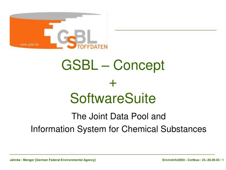 gsbl concept softwaresuite