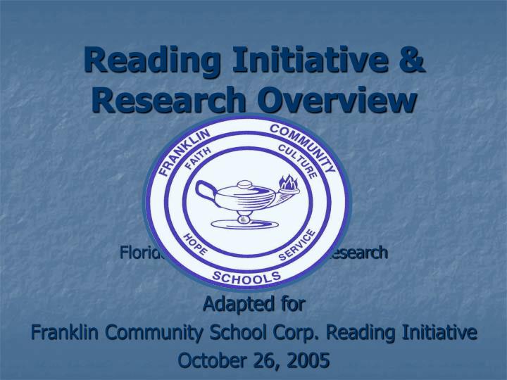reading initiative research overview