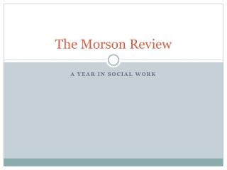 The Morson Review