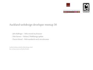 Auckland webdesign developer meetup 30