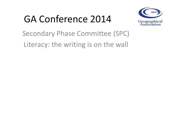 ga conference 2014