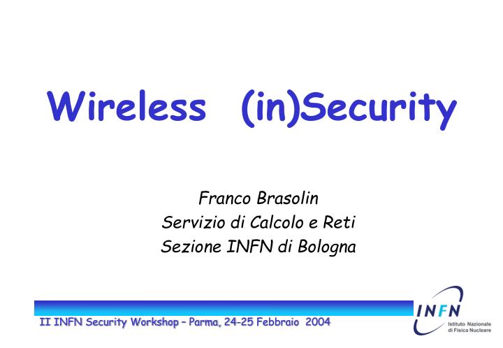 wireless in security