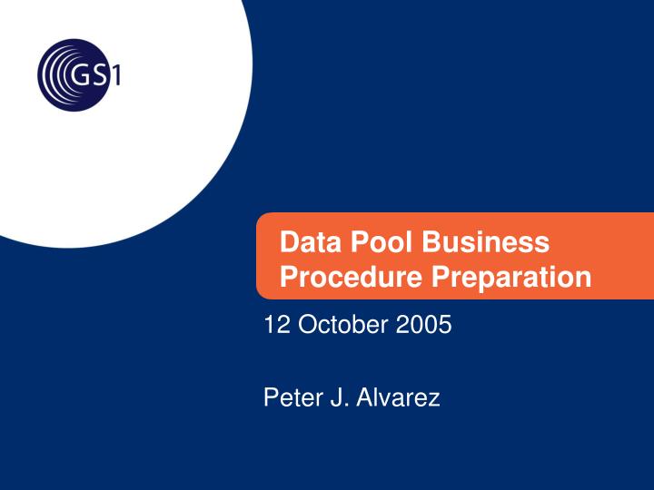 data pool business procedure preparation