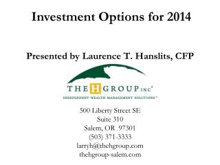 Investment Options for 2014