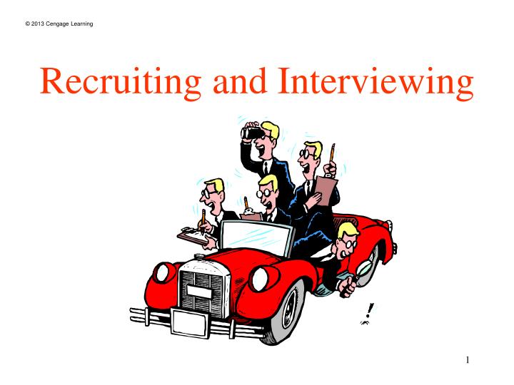 recruiting and interviewing