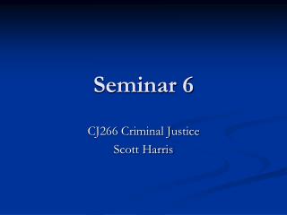 Seminar 6