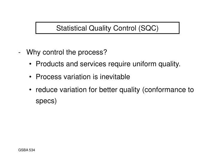 statistical quality control sqc