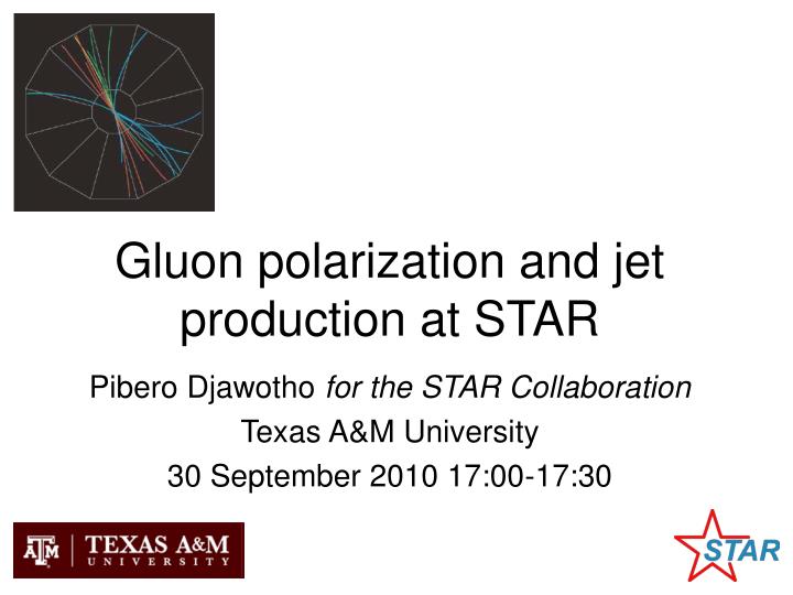 gluon polarization and jet production at star