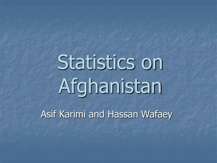 statistics on afghanistan