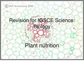 Revision for IGSCE Science: Biology