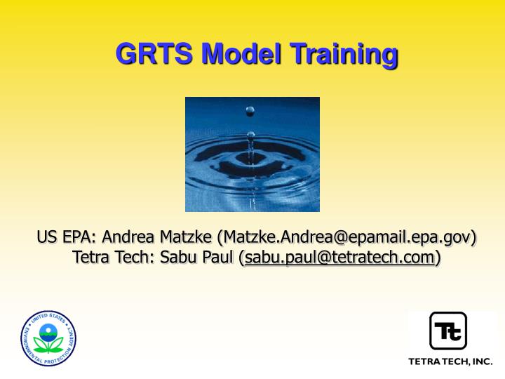 grts model training