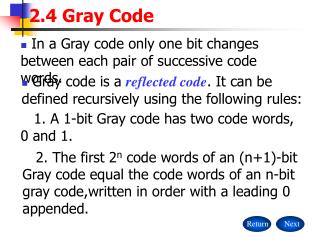 2.4 Gray Code