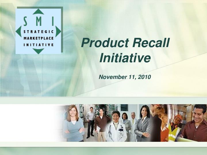 product recall initiative november 11 2010