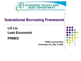Subnational Borrowing Framework
