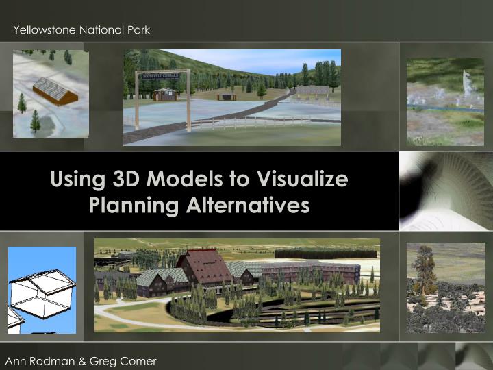 using 3d models to visualize planning alternatives