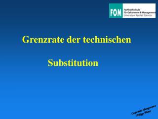 grenzrate der technischen substitution