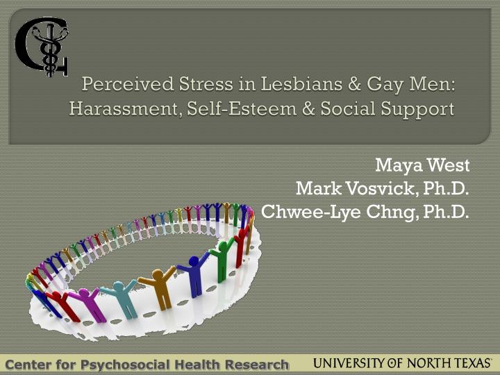 perceived stress in lesbians gay men harassment self esteem social support