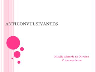 anticonvulsivantes