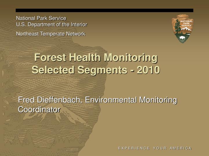 forest health monitoring selected segments 2010