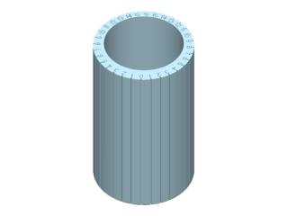 Scale using 1/128 ths of an inch increments