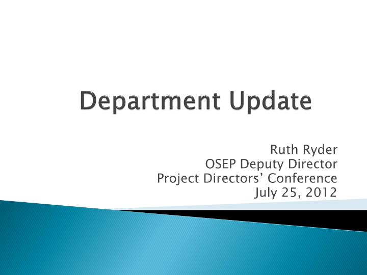 department update