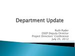 Department Update - slide 1