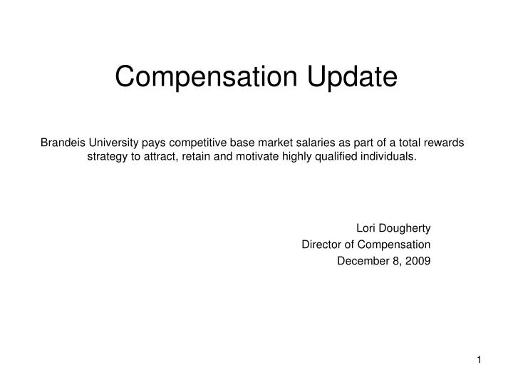 compensation update