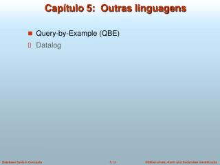 cap tulo 5 outras linguagens