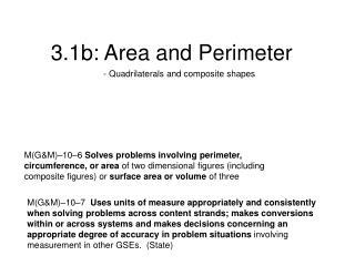 3.1b: Area and Perimeter