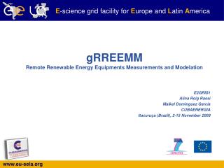 gRREEMM Remote Renewable Energy Equipments Measurements and Modelation