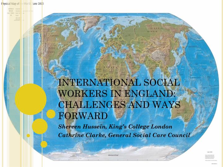 international social workers in england challenges and ways forward