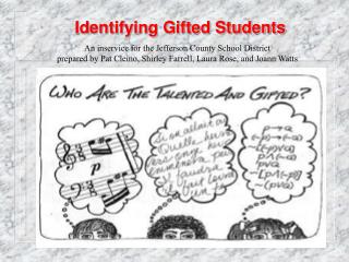 Identifying Gifted Students