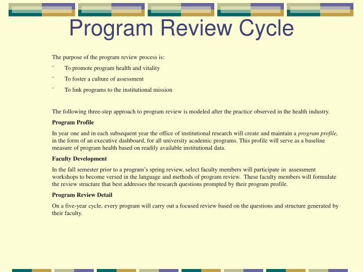 program review cycle