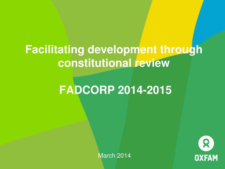 facilitating development through constitutional review fadcorp 2014 2015