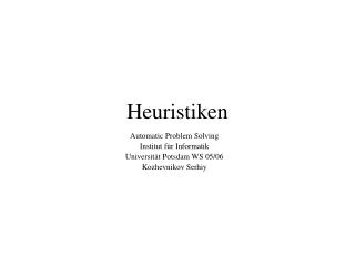 heuristiken