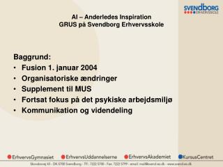 ai anderledes inspiration grus p svendborg erhvervsskole