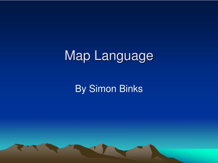 map language