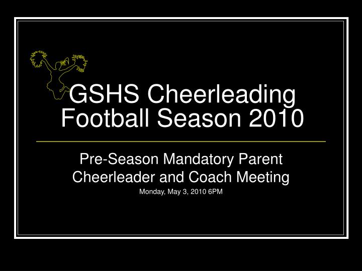 gshs cheerleading football season 2010
