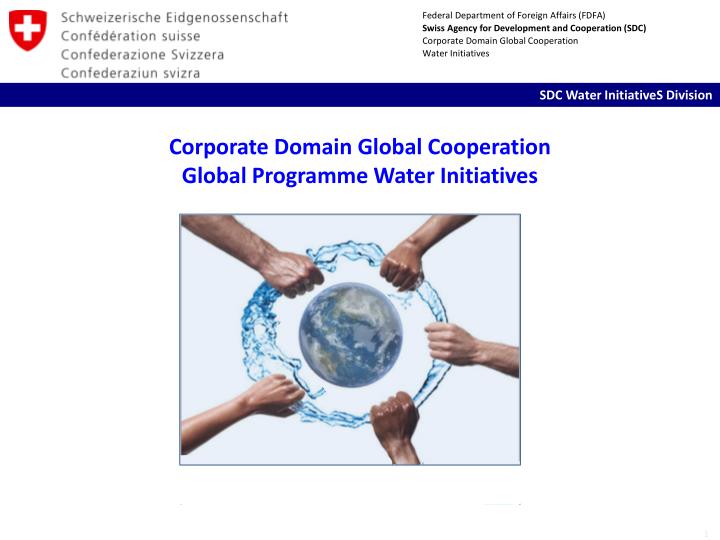 corporate domain global cooperation global programme water initiatives