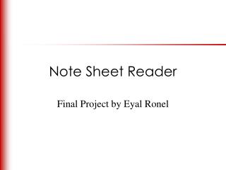 Note Sheet Reader
